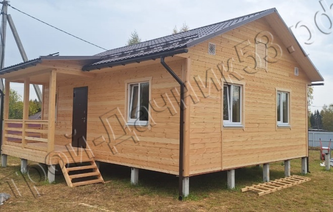 1 Каркасный дом Д-139, 8х7м, 62 М², Московская область, Сергиево  Посадский район, ДНТ Удачное (35)